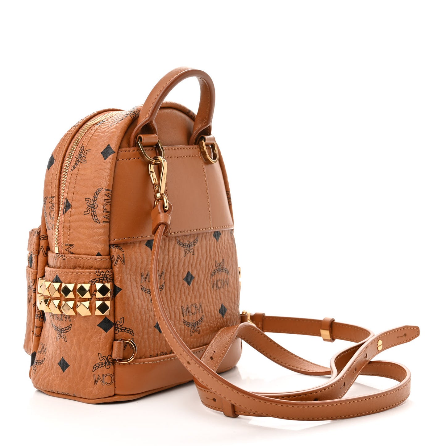 Visetos Side Stud X-Mini Stark Bebe Boo Backpack Cognac