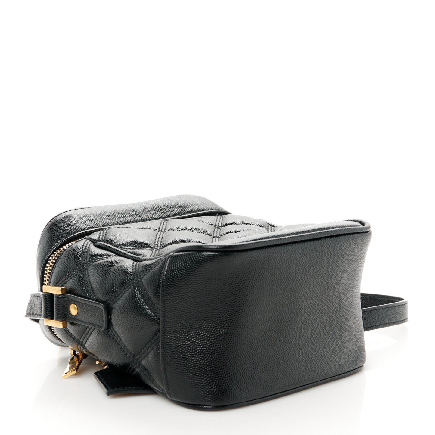 Grain de Poudre Quilted 80's Vanity Bag Black