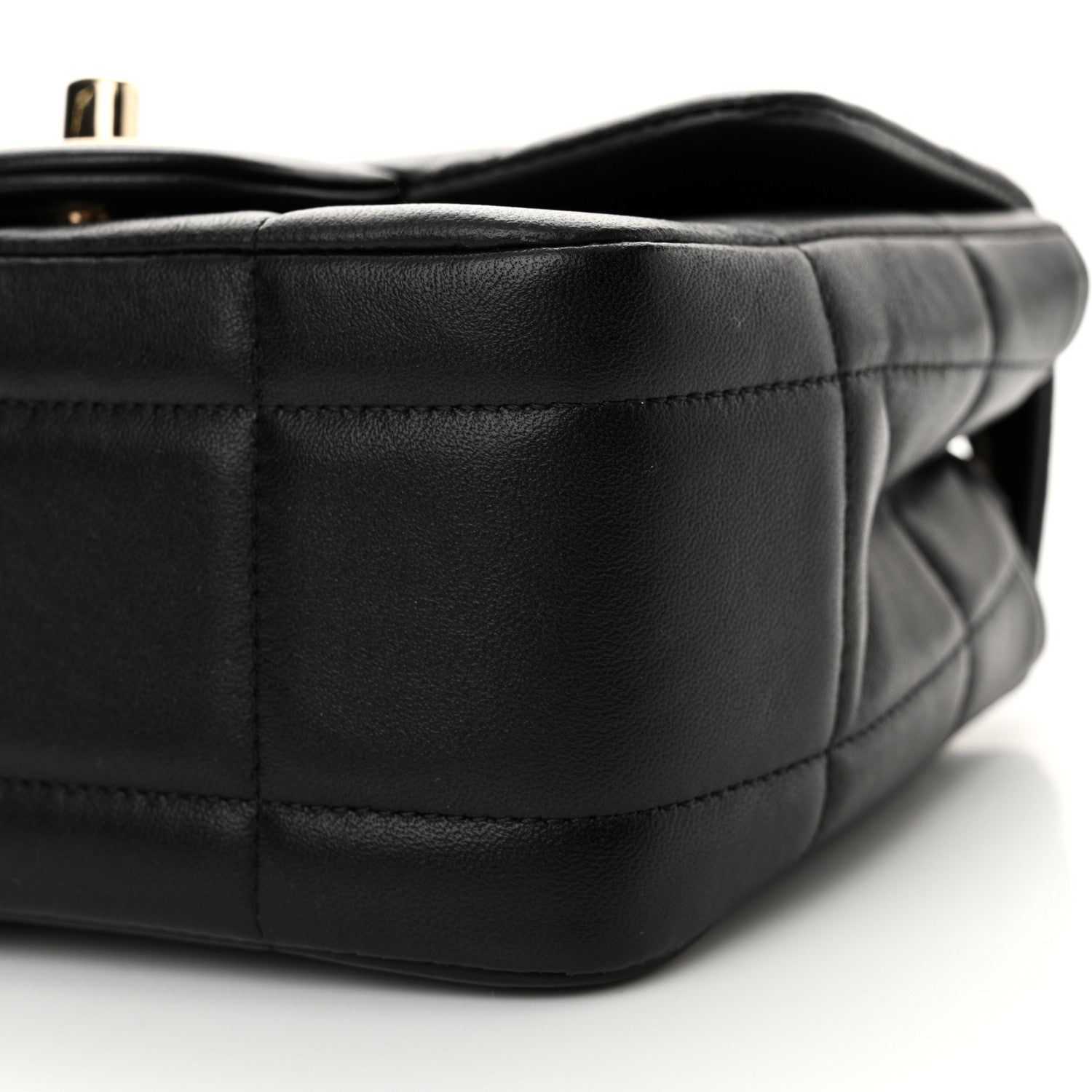 Chanel Lambskin Resin Crystal Square Quilted Mini Monacoco Flap Black 9 of 10