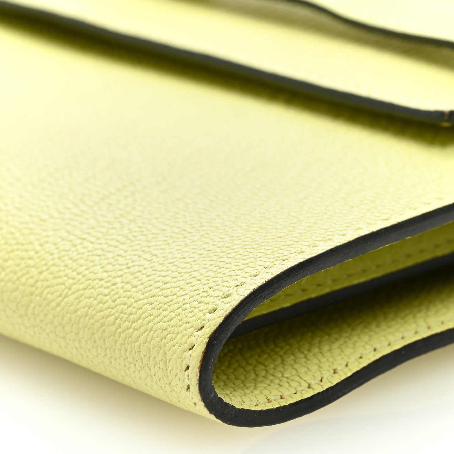 Chevre Mysore Kelly Wallet To Go Jaune Bourgeon