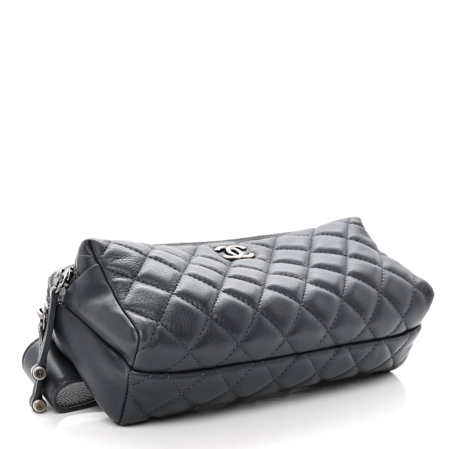 Chanel Calfskin Quilted Waist Bag Blue 4 of 10