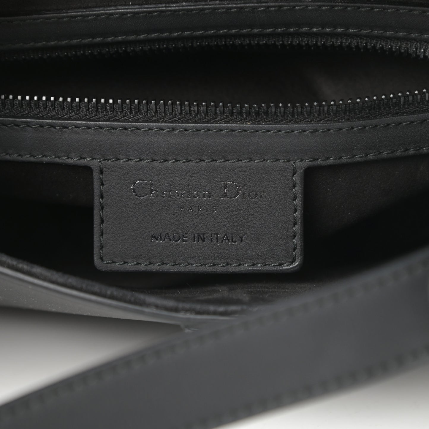 Ultra Matte Calfskin Saddle Bag Black