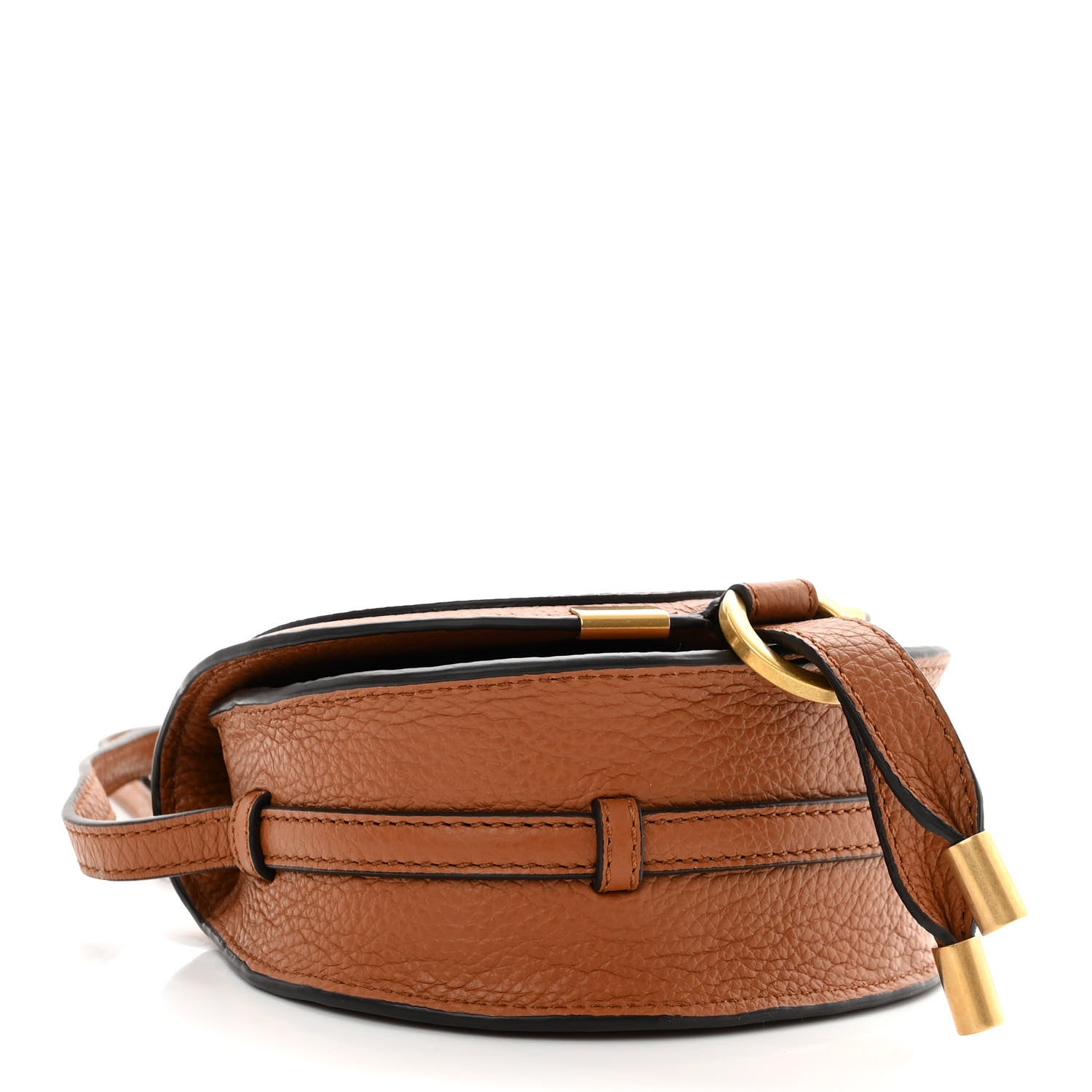 Chloe Calfskin Nano Marcie Saddle Bag Tan 4 of 9