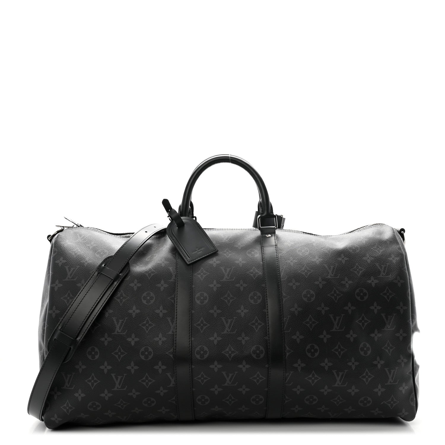 Louis Vuitton Monogram Eclipse Keepall Bandouliere 55 1 of 12