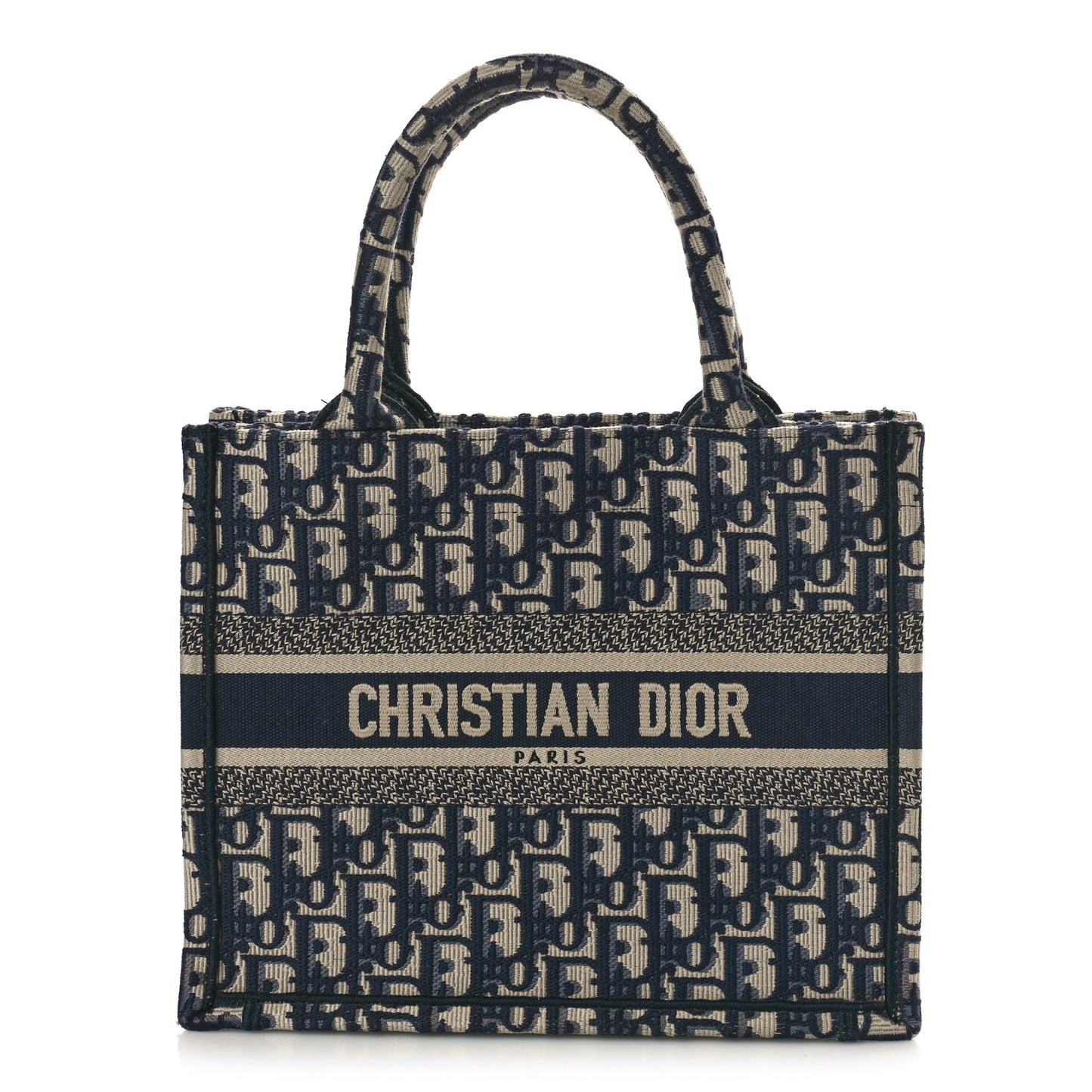Oblique Small Book Tote Blue Multicolor