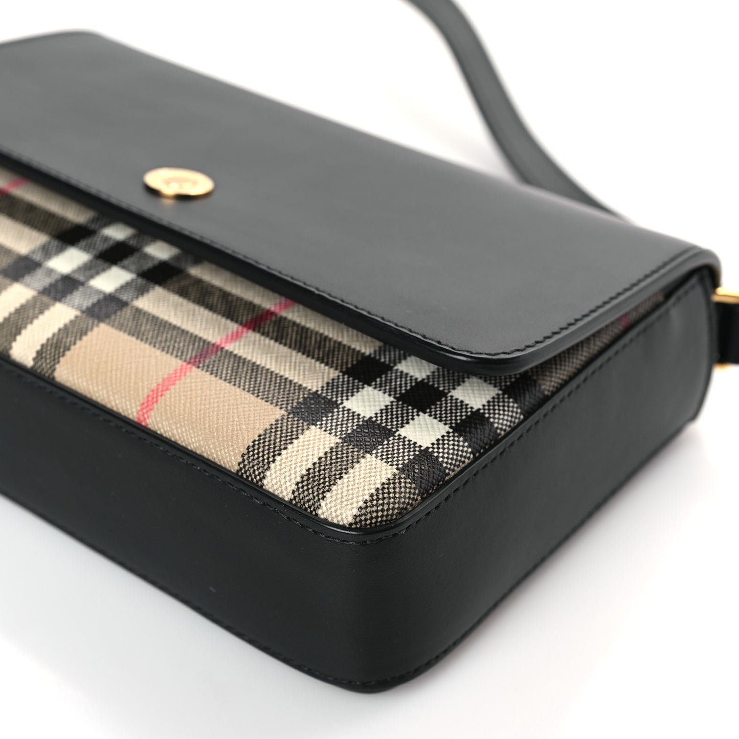 Calfskin Vintage Check New Hampshire Bag Black