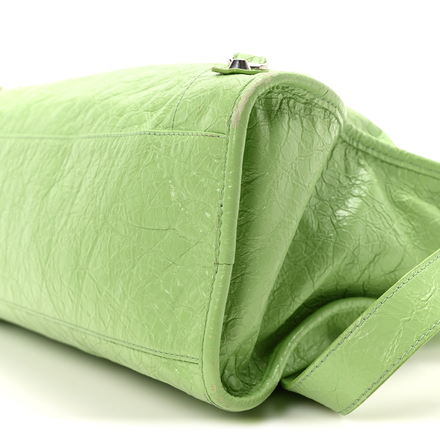 Agneau Arena Storico Classic Silver Hardware Medium Le City Green