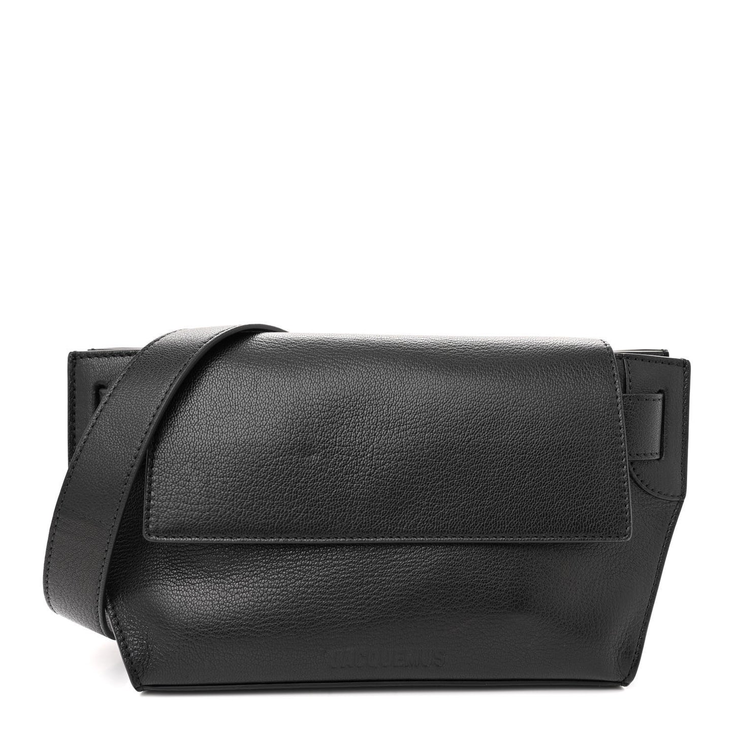 Grained Calfskin Le Capri Messenger Bag Black