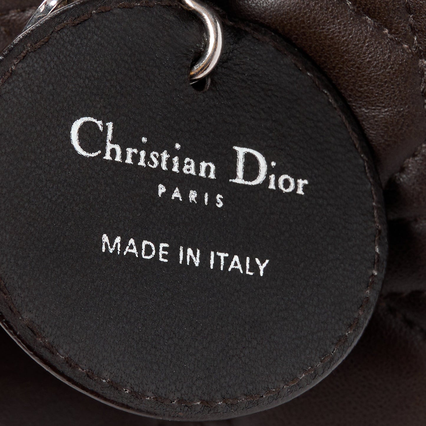 Lambskin Cannage Large Lady Dior Brown
