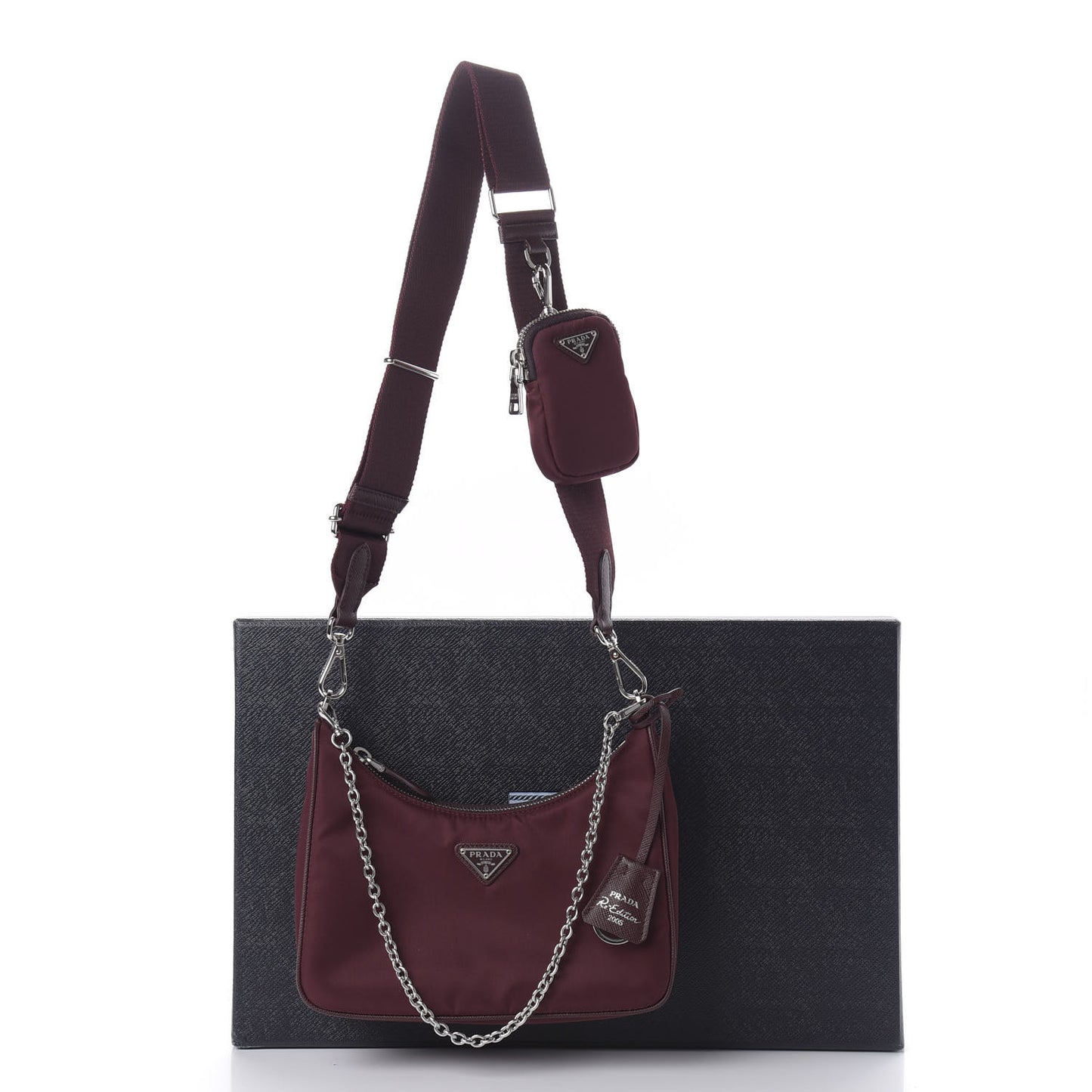 Tessuto Nylon Re-Edition 2005 Shoulder Bag Granato