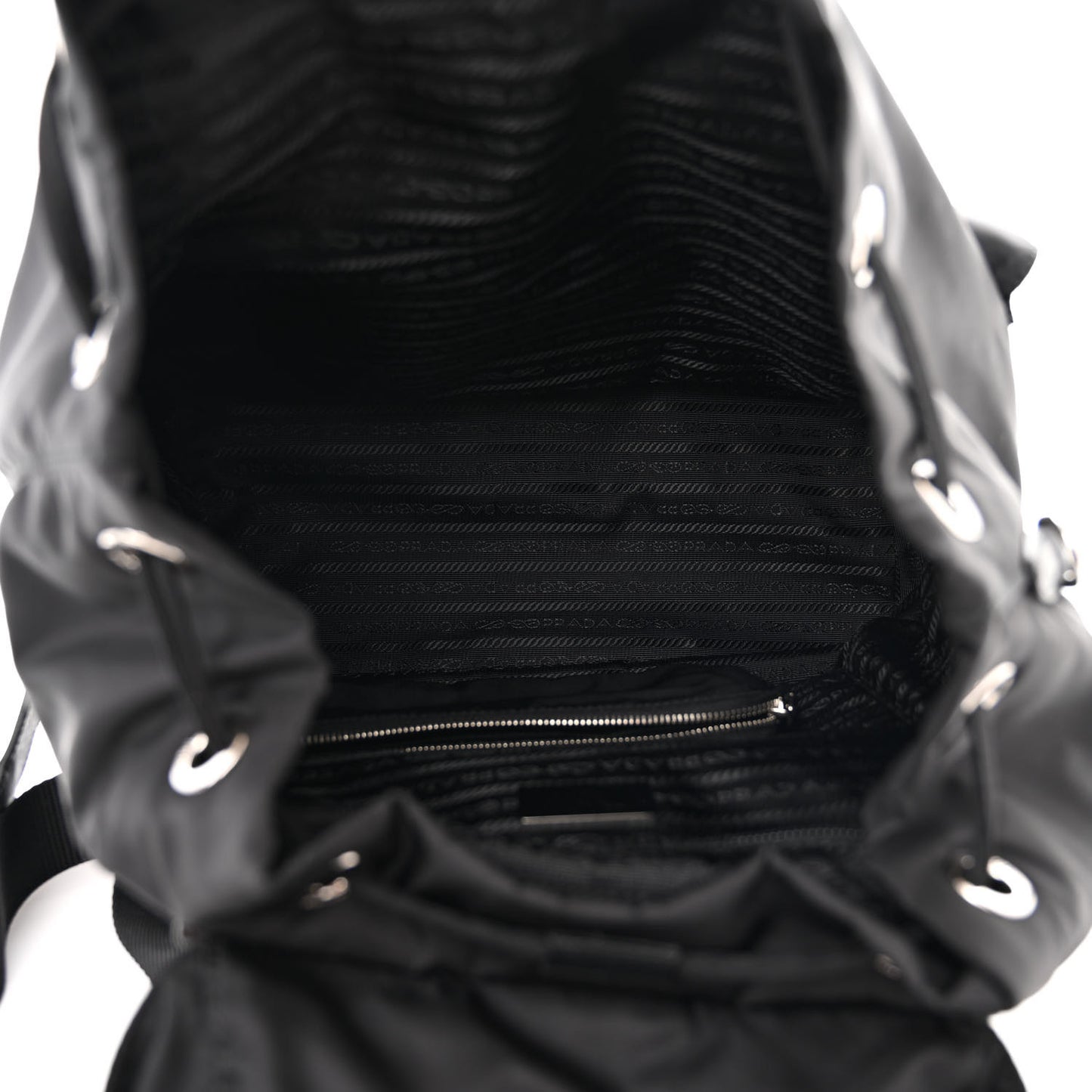 Re-Nylon Saffiano Medium Backpack Black