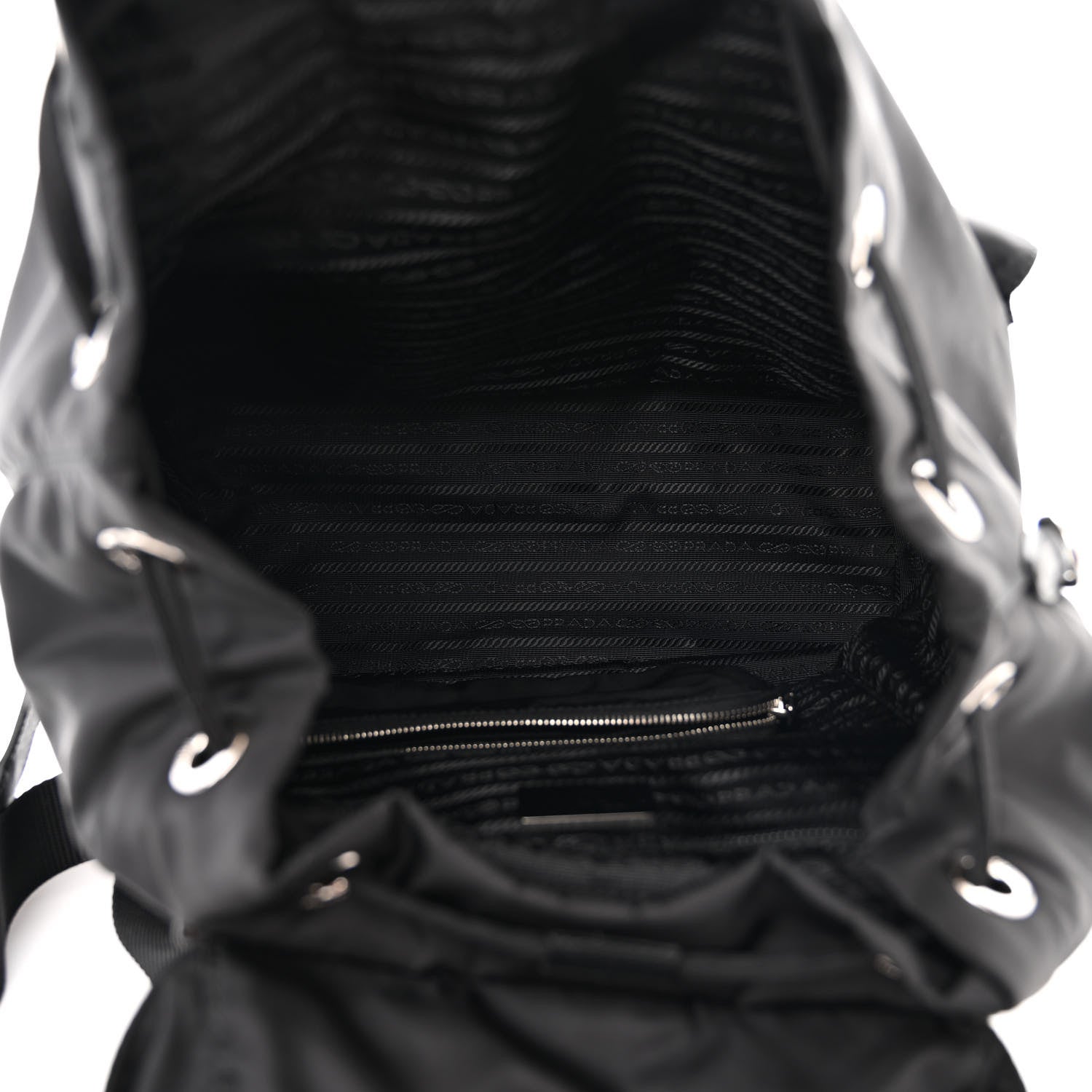 Prada Re-Nylon Saffiano Medium Backpack Black 5 of 9