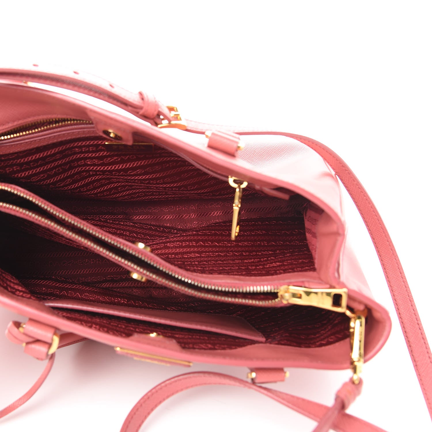 Prada Saffiano Lux Medium Tote Bruyere 6 of 21