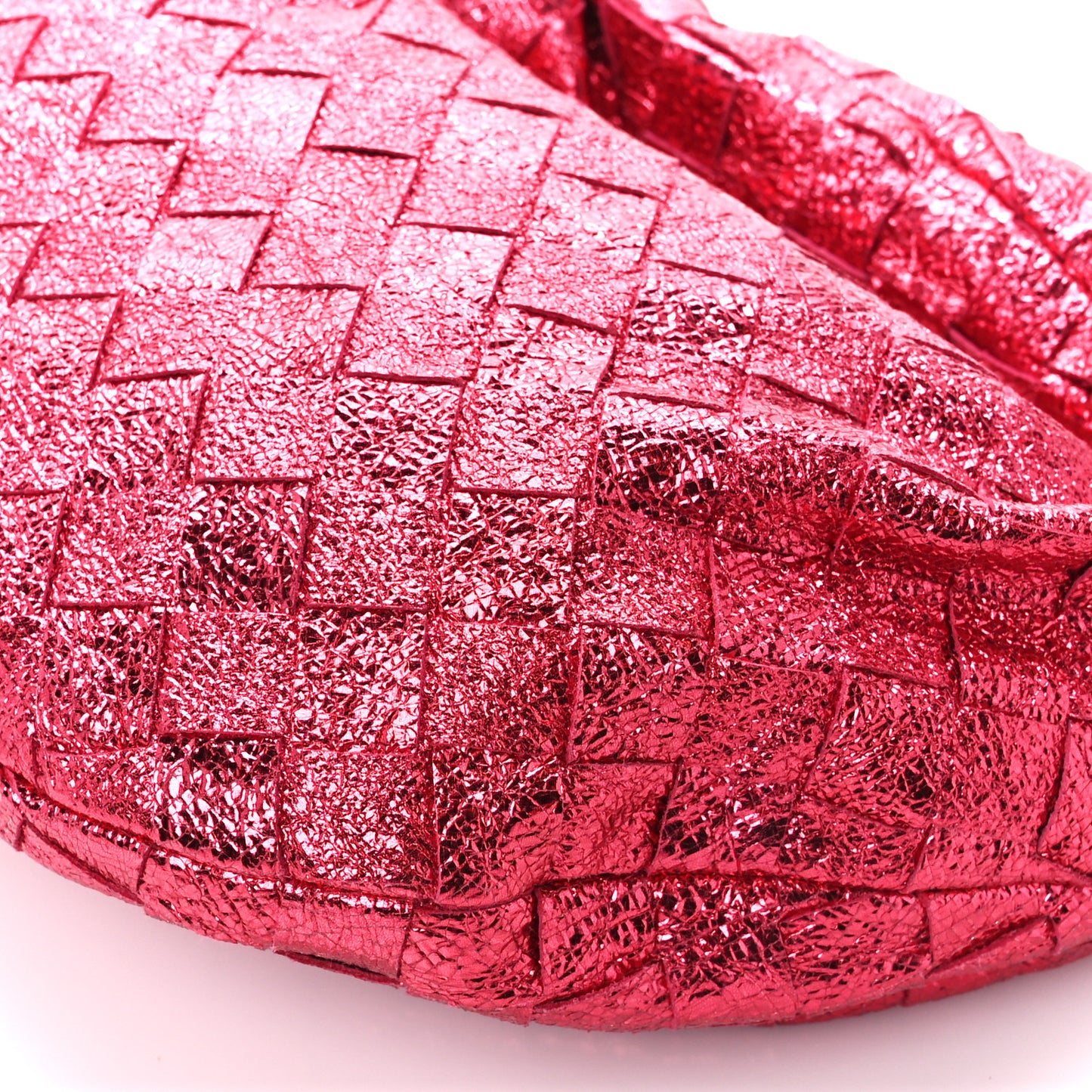 Metallic Nappa Intrecciato Mini Jodie Lollipop