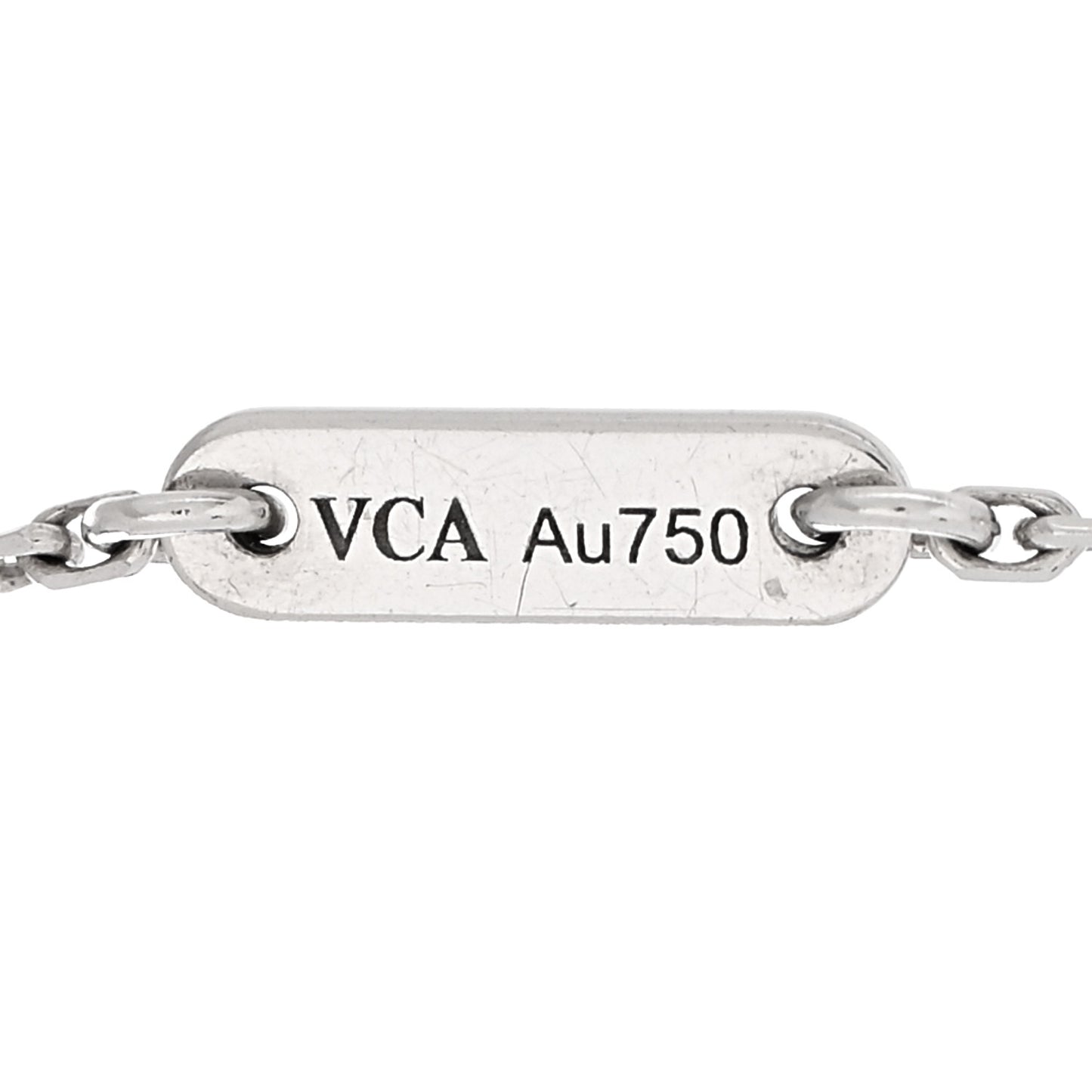 18K White Gold Diamond Sweet Alhambra Bracelet