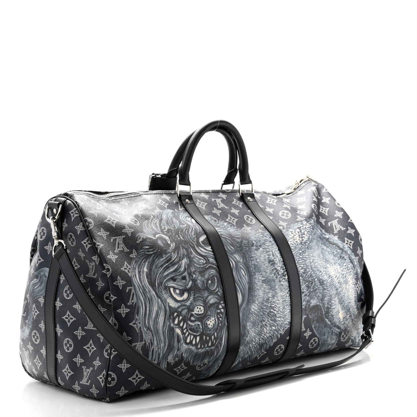 Savane Monogram Lion Chapman Keepall Bandouliere 55 Encre