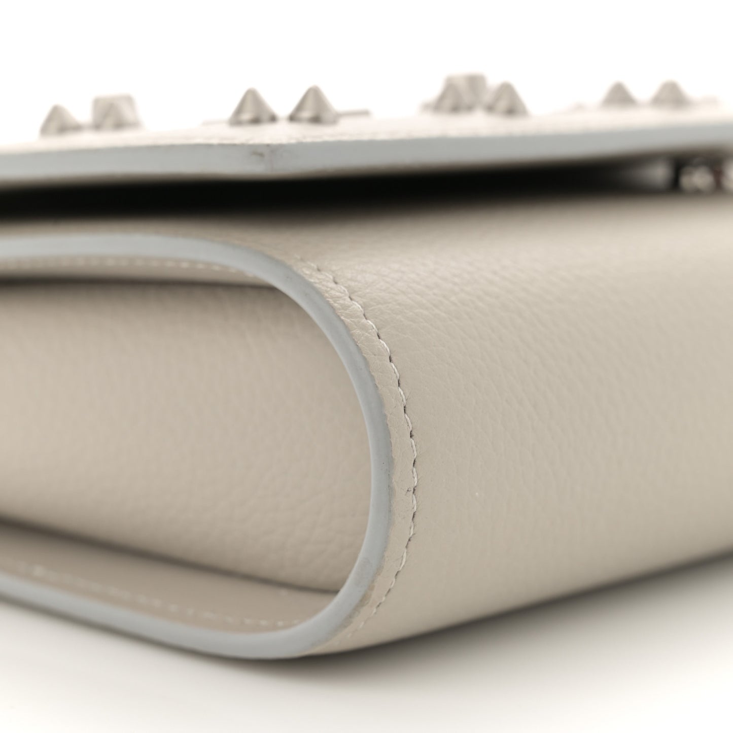 Calfskin Spikes Loubinthesky Paloma Clutch Goose