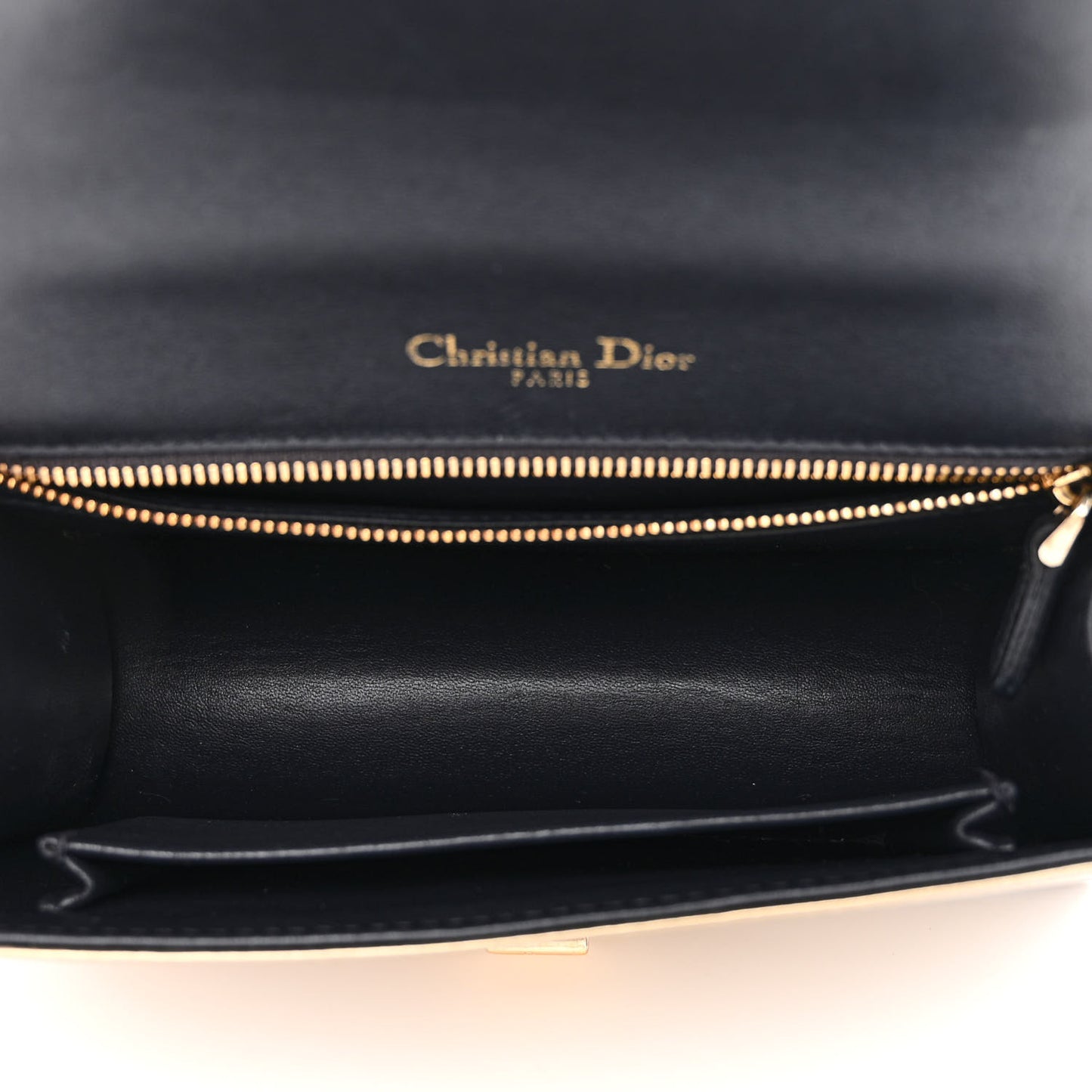 Metallic Patent Micro-Cannage Medium Diorama Flap Bag Gold