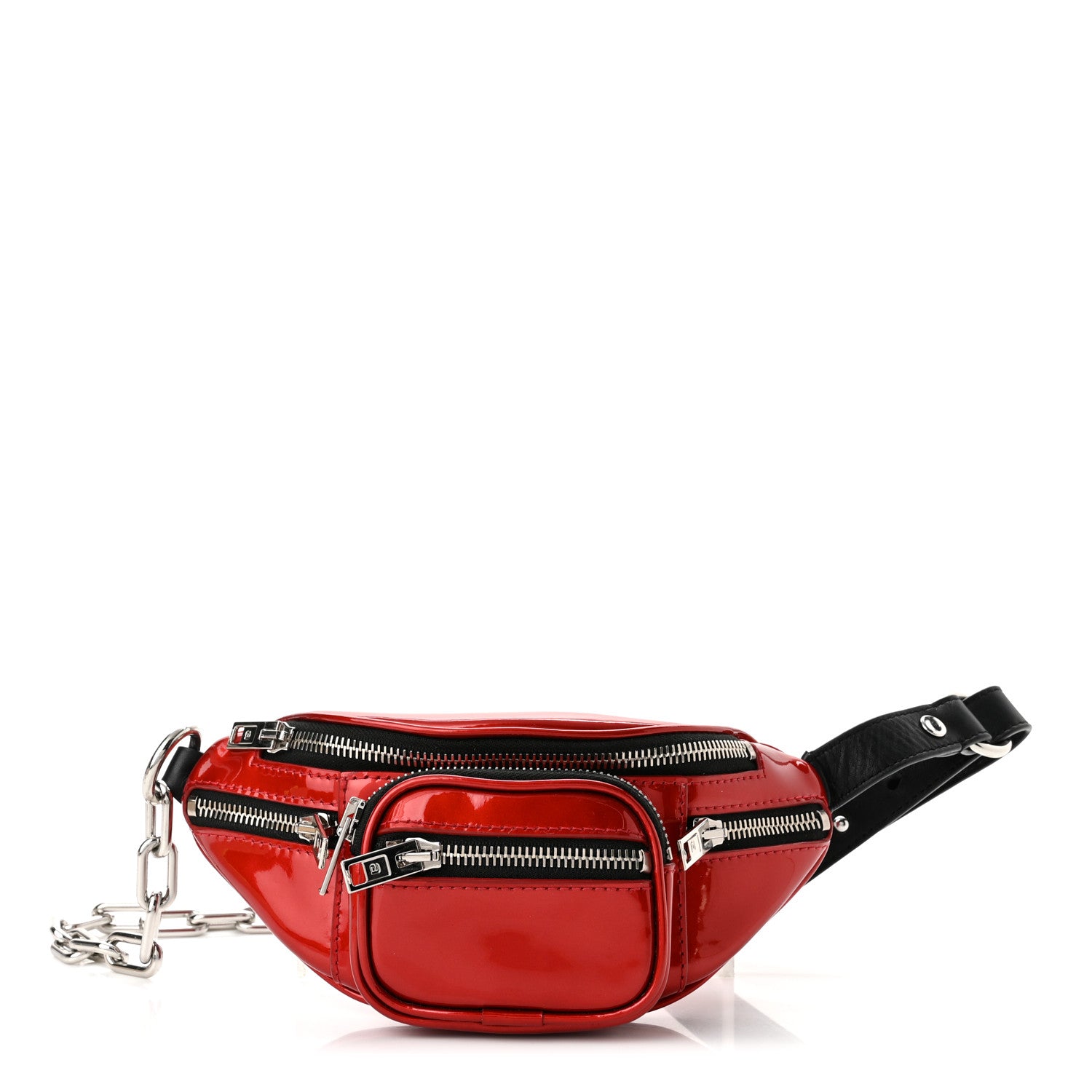 Alexander Wang Patent Attica Mini Belt Bag Red 1 of 10