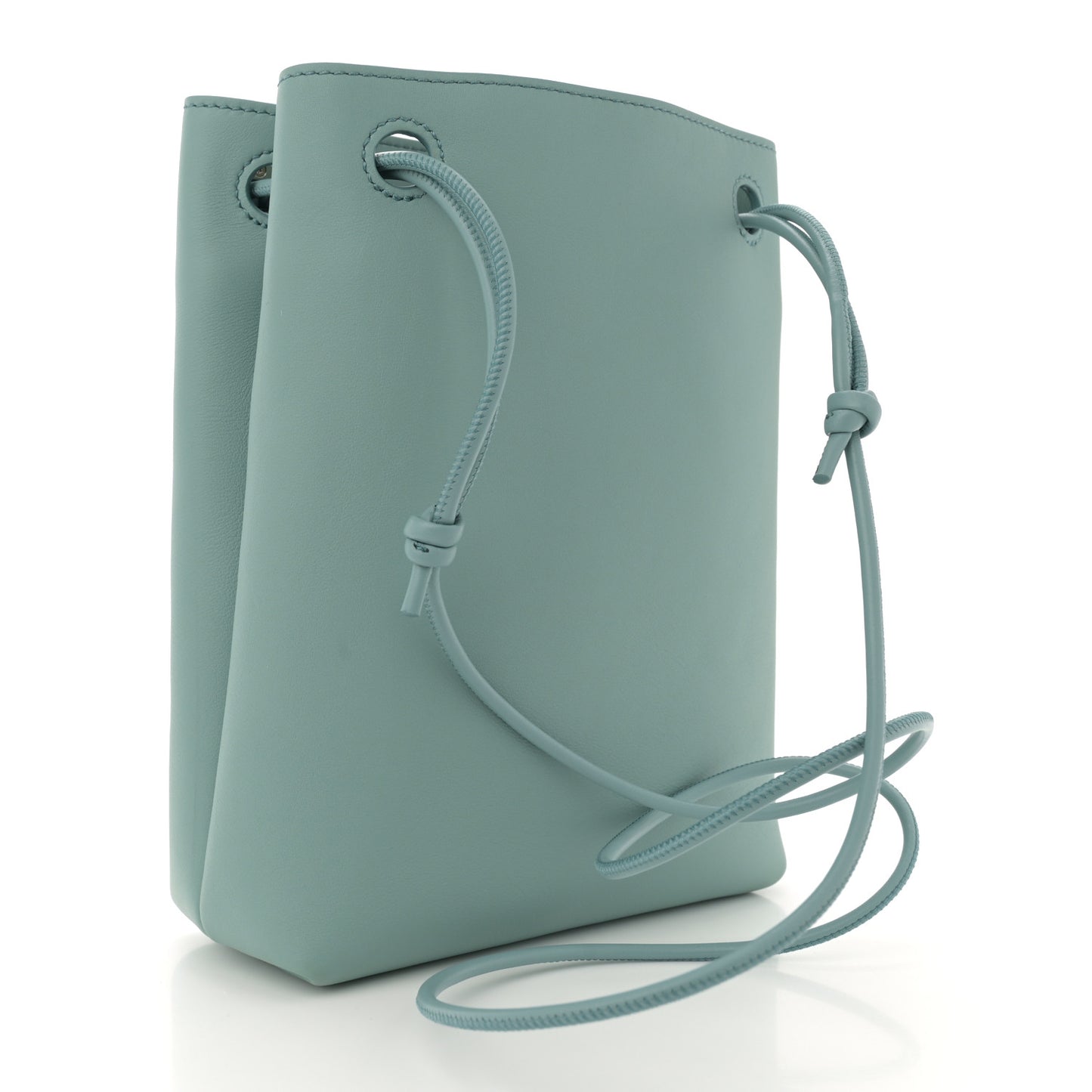 Smooth Calfskin Pebble Pouch Water