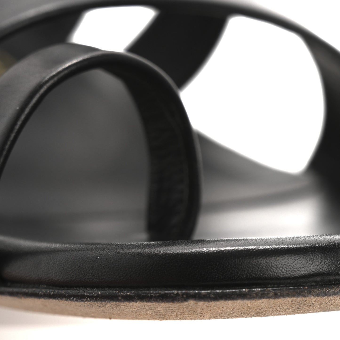 Calfskin Gladiator Sandals 35 Black