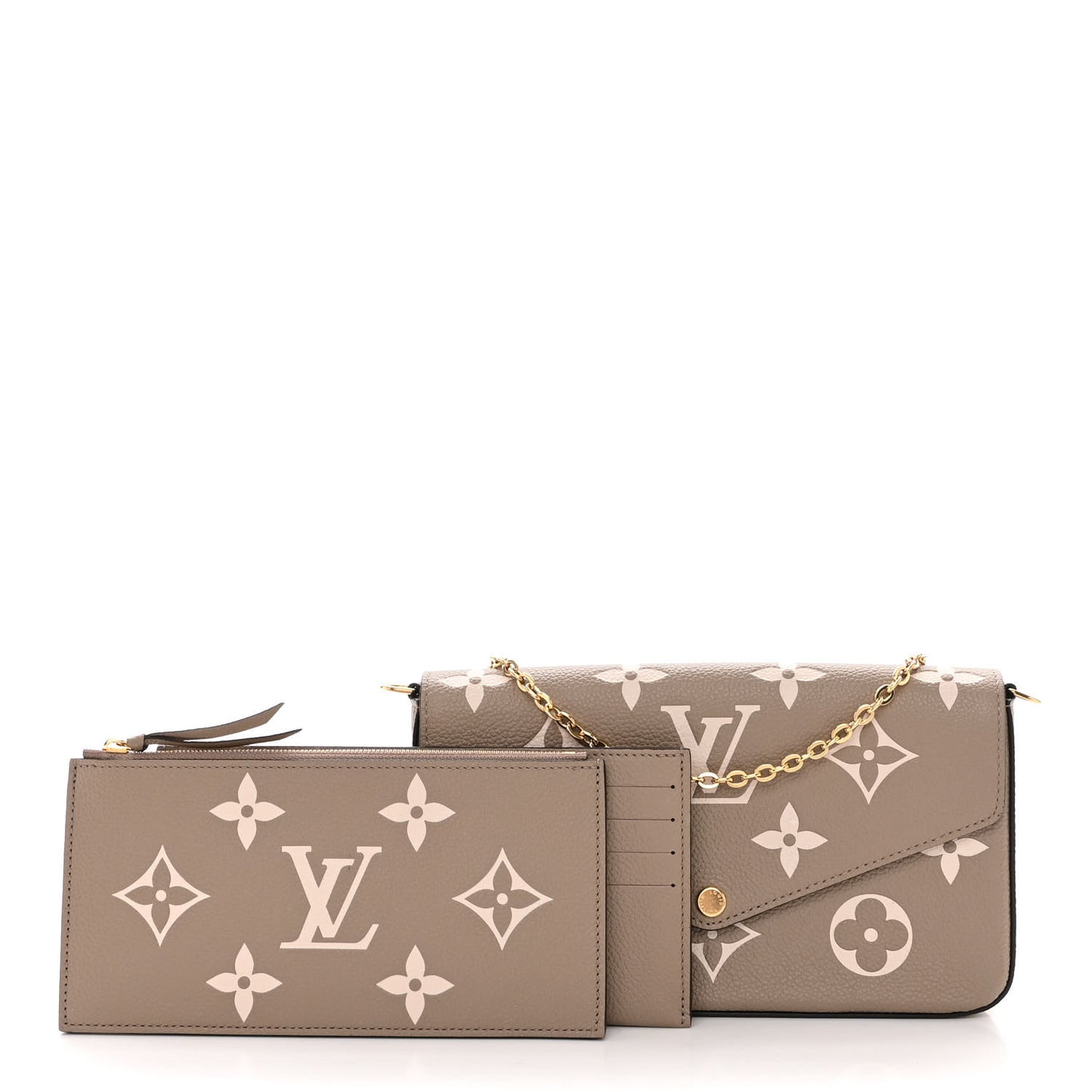Empreinte Monogram Giant Felicie Pochette Tourterelle Creme
