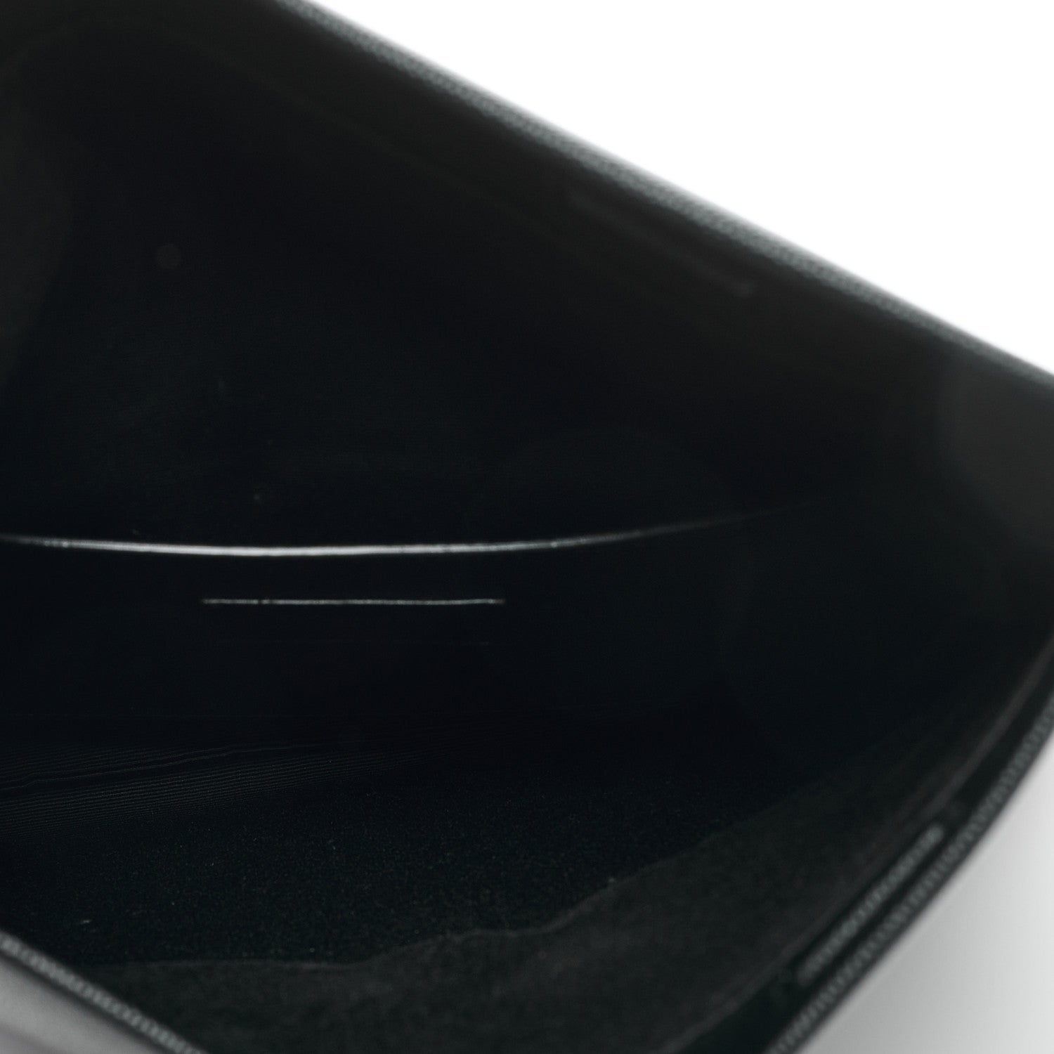 Saint Laurent Grain De Poudre West Hollywood Monogram Fold Over Clutch Black 5 of 6