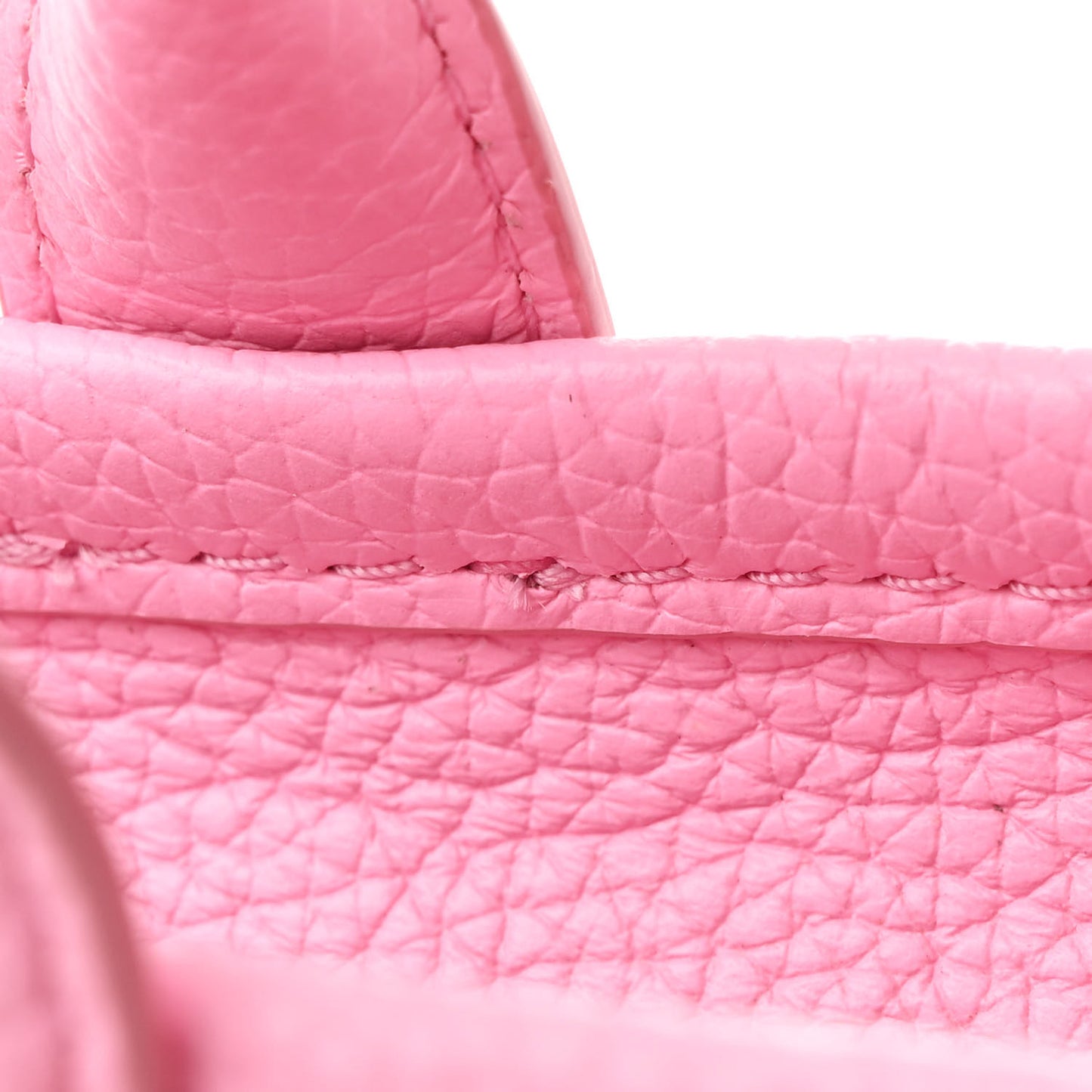 Grained Calfskin Micro The Tote Bag Pink