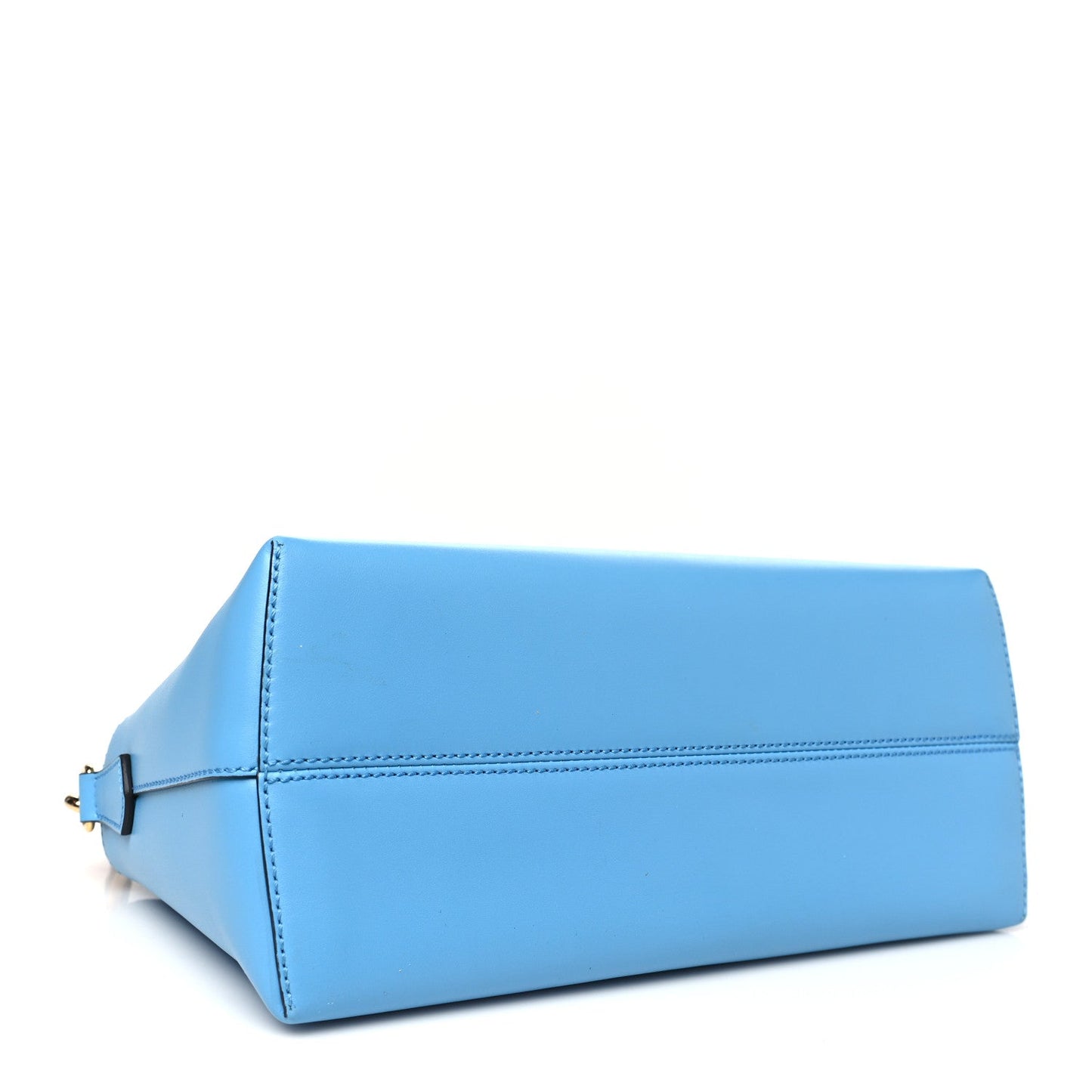 Vitello King Macro Stitchings Logo Medium By The Way Boston Bag Cyber Blue