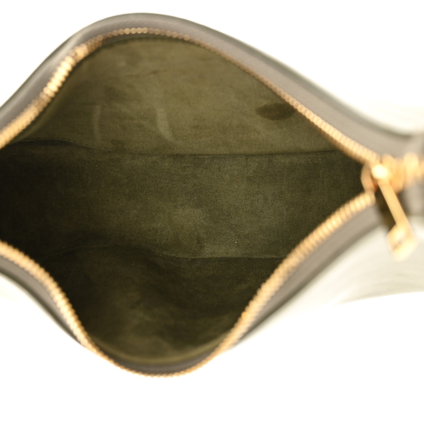 Smooth Calfskin Medium Strap Ava Shoulder Bag Dark Olive