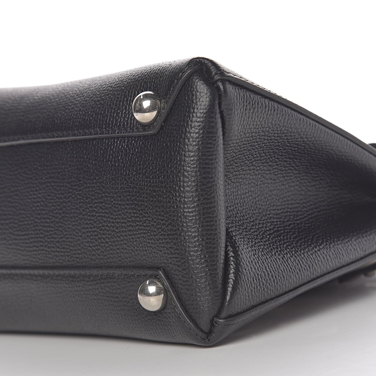 Grainy Calfskin House Check Grommet Baby Banner Tote Black