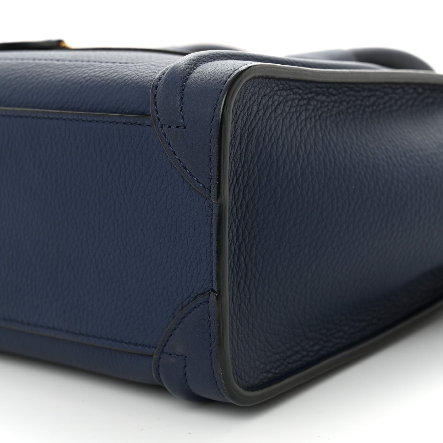 Drummed Calfskin Nano Luggage Marine