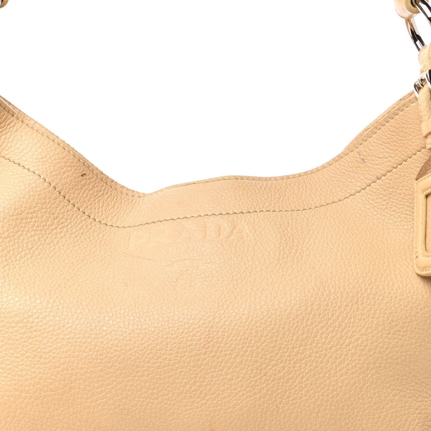 Vitello Daino Shoulder Bag Sabbia