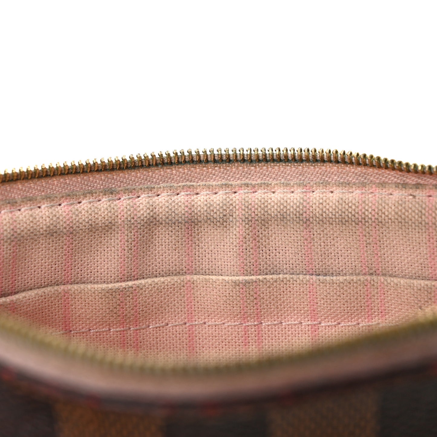 Damier Ebene Neverfull MM GM Pochette Rose Ballerine