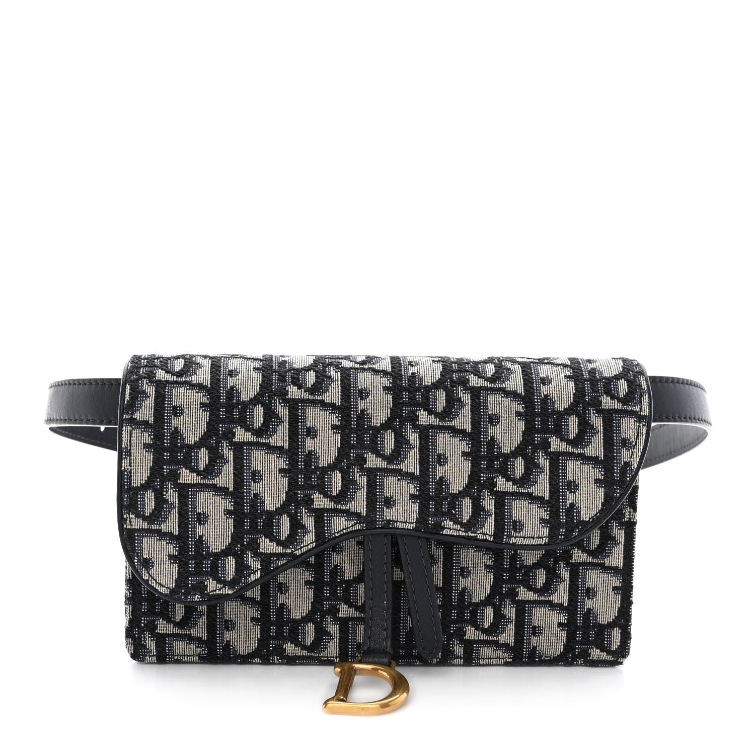 Christian Dior Oblique Saddle Belt Bag Blue 1 of 11