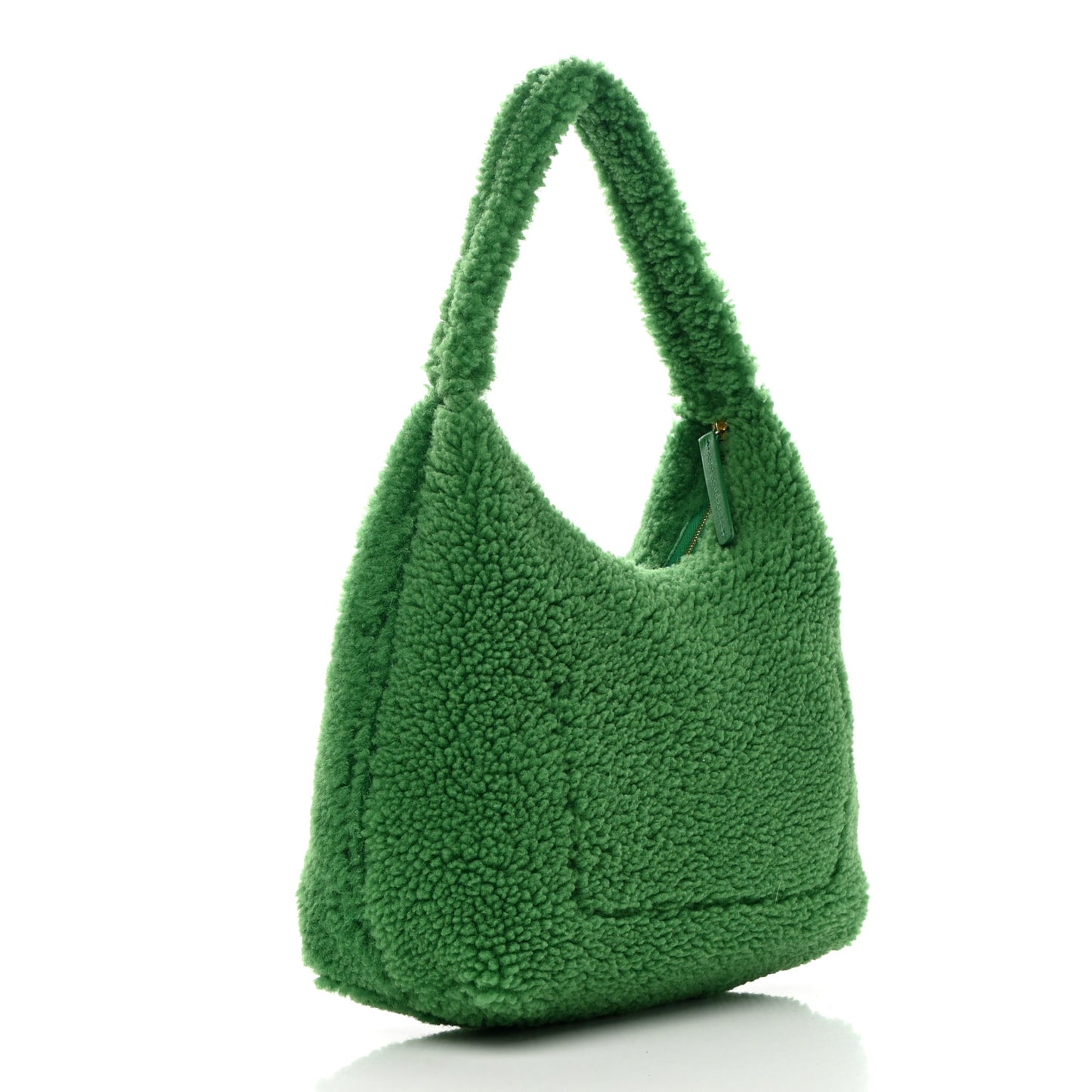 Shearling Shoulder Bag Emerald