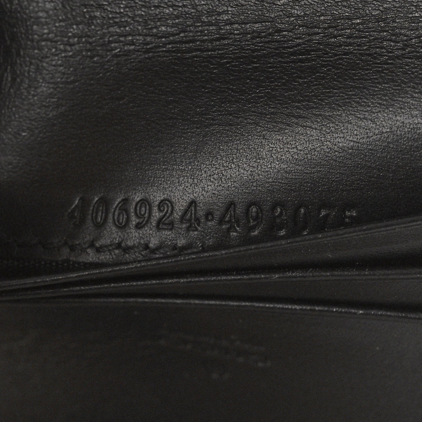 Guccissima Signature Bowy Card Case Wallet Black