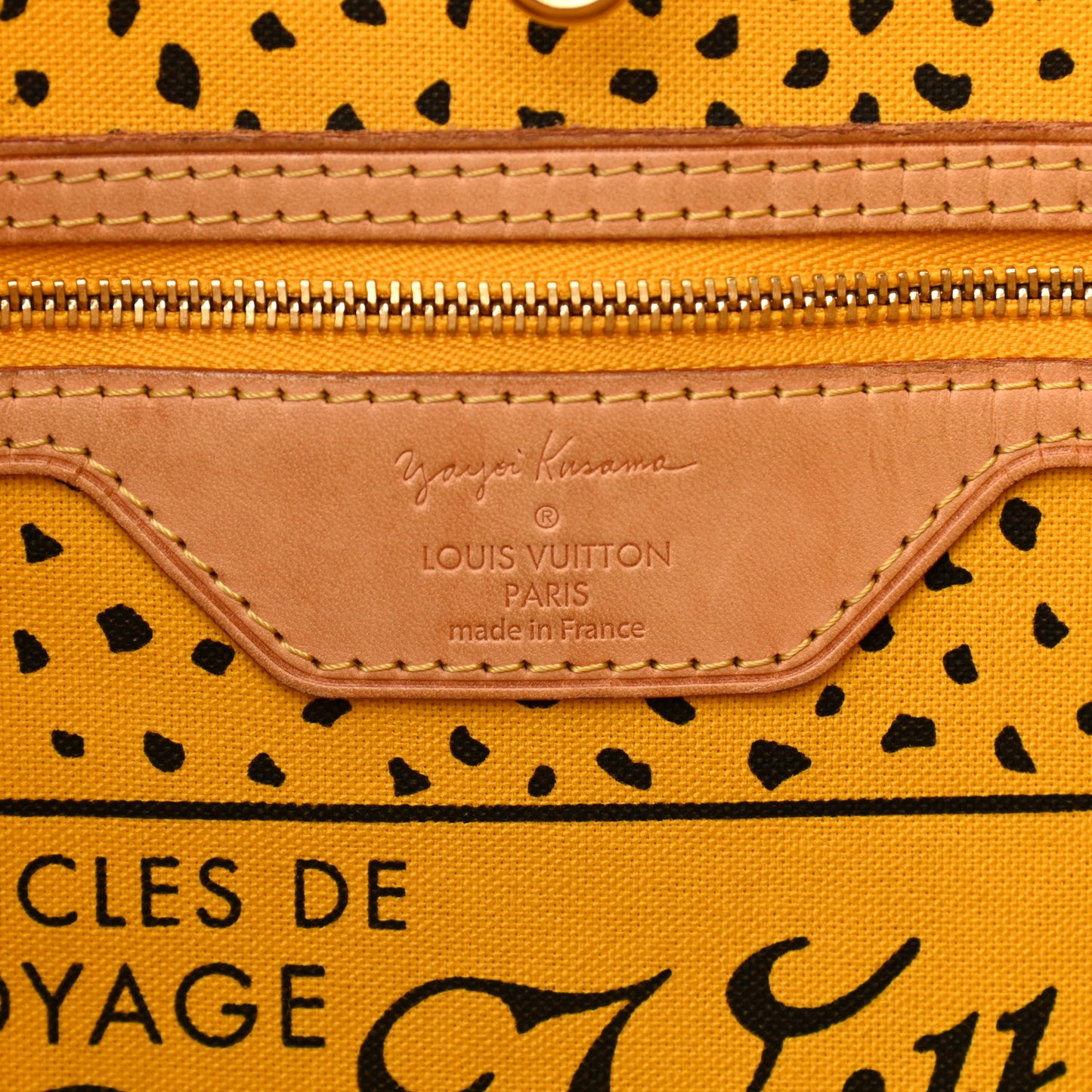 Monogram Kusama Waves Neverfull MM Yellow
