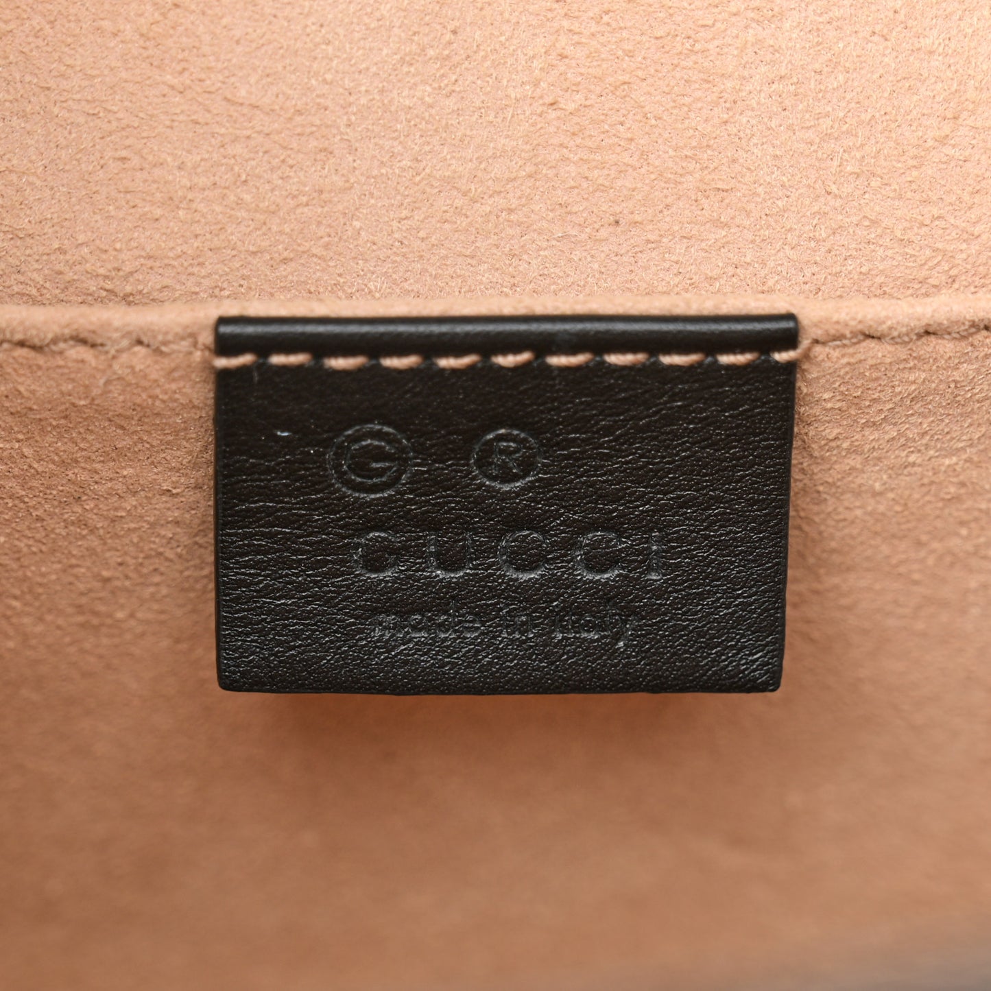 Guccissima Signature Padlock Backpack Black