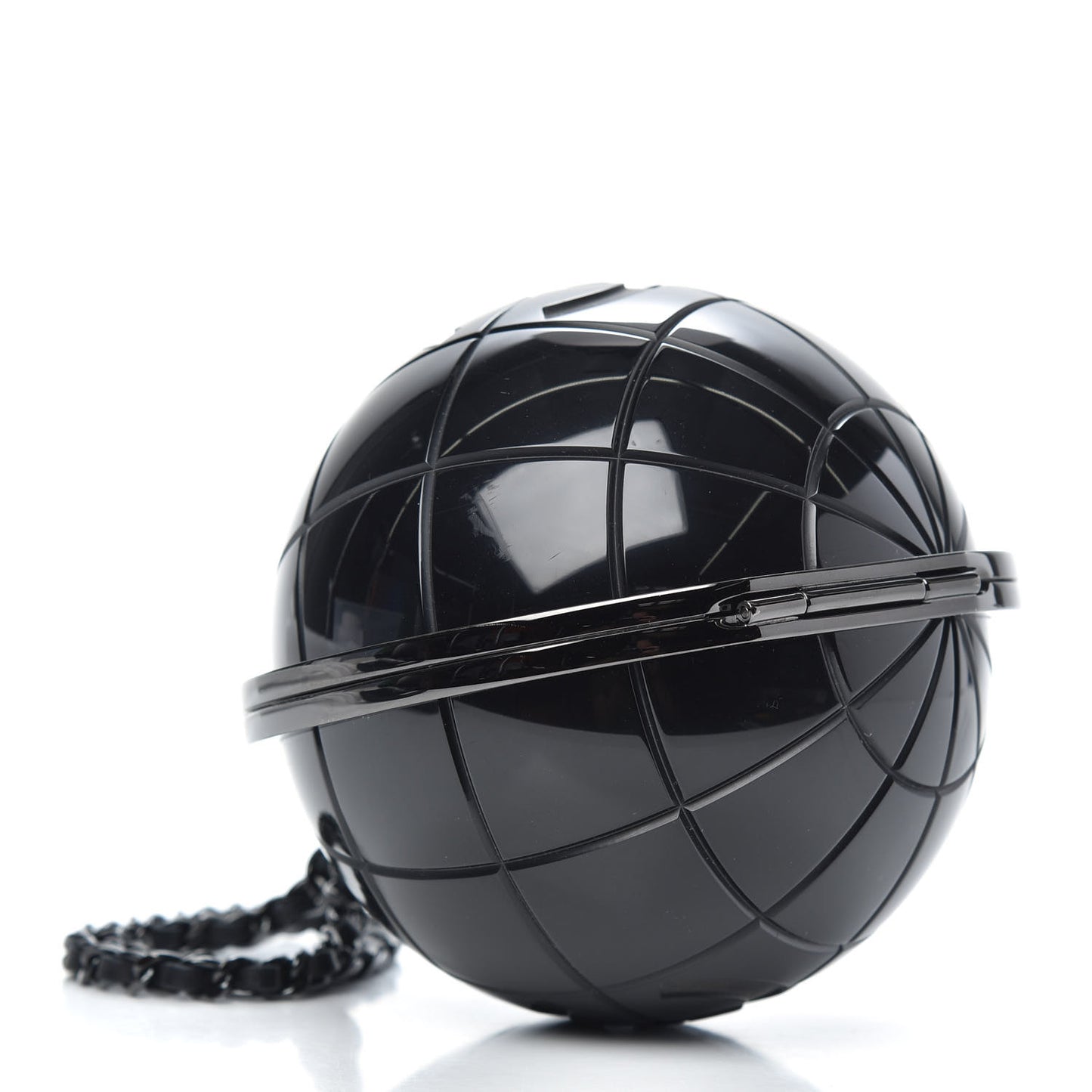 Plexiglass Around The World Clutch Black