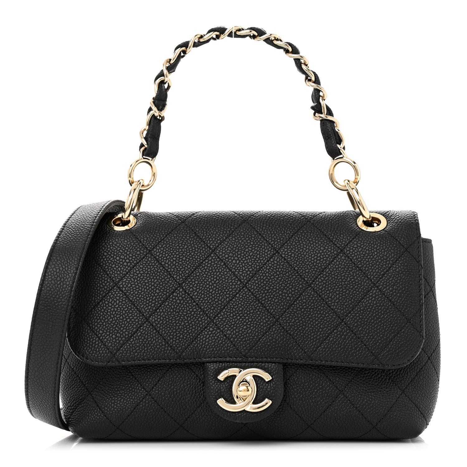 Chanel Caviar Quilted Small City Walk Flap Black 1 of 13