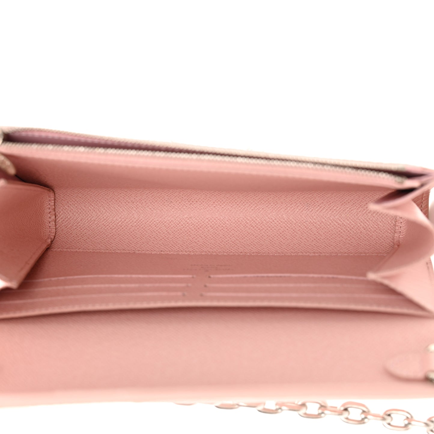 Epi Twist Chain Wallet Rose Ballerine