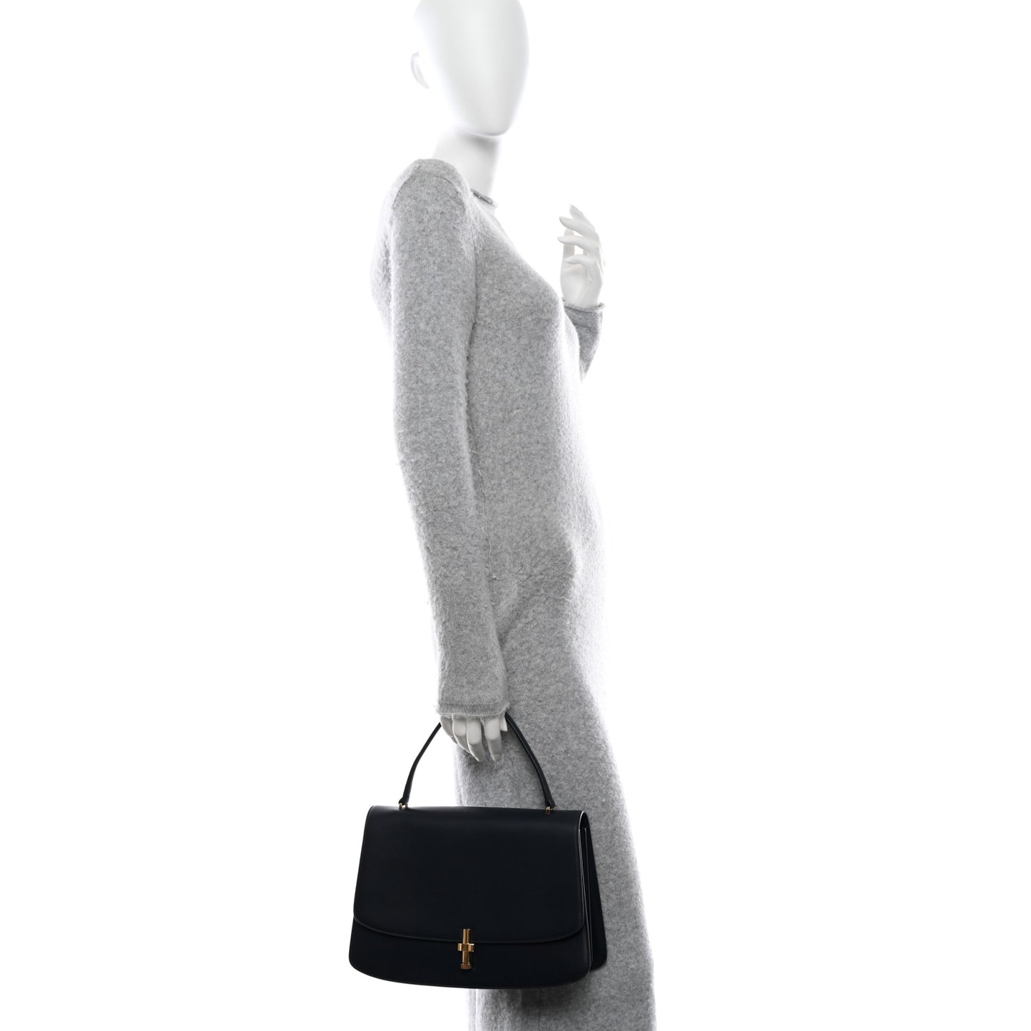 Calfskin Medium The Sofia 11.75 Top Handle Navy
