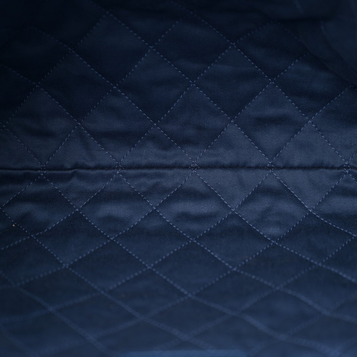Washed Denim Quilted Studded Small Chanel 22 Blue