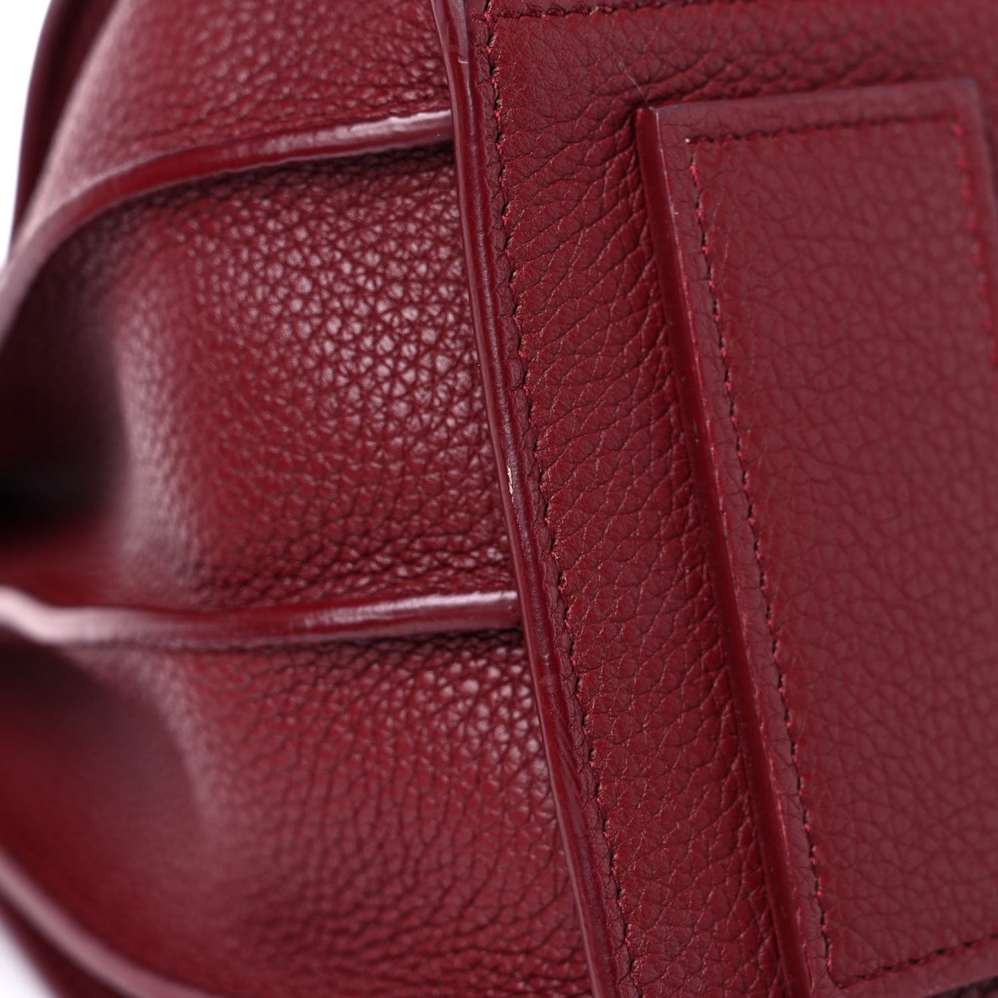 Grained Calfskin Small Supple Sac De Jour Dark Pallisandre