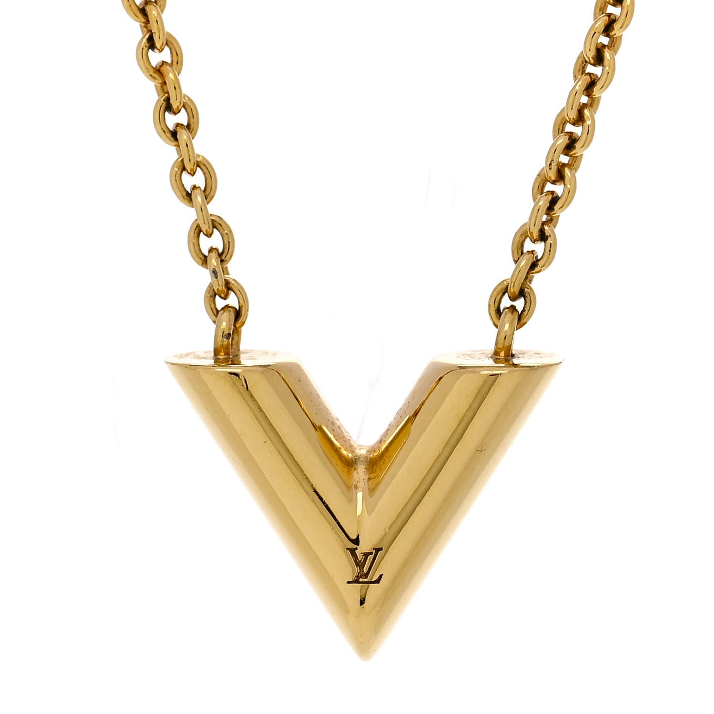 Essential V Necklace Rose Gold