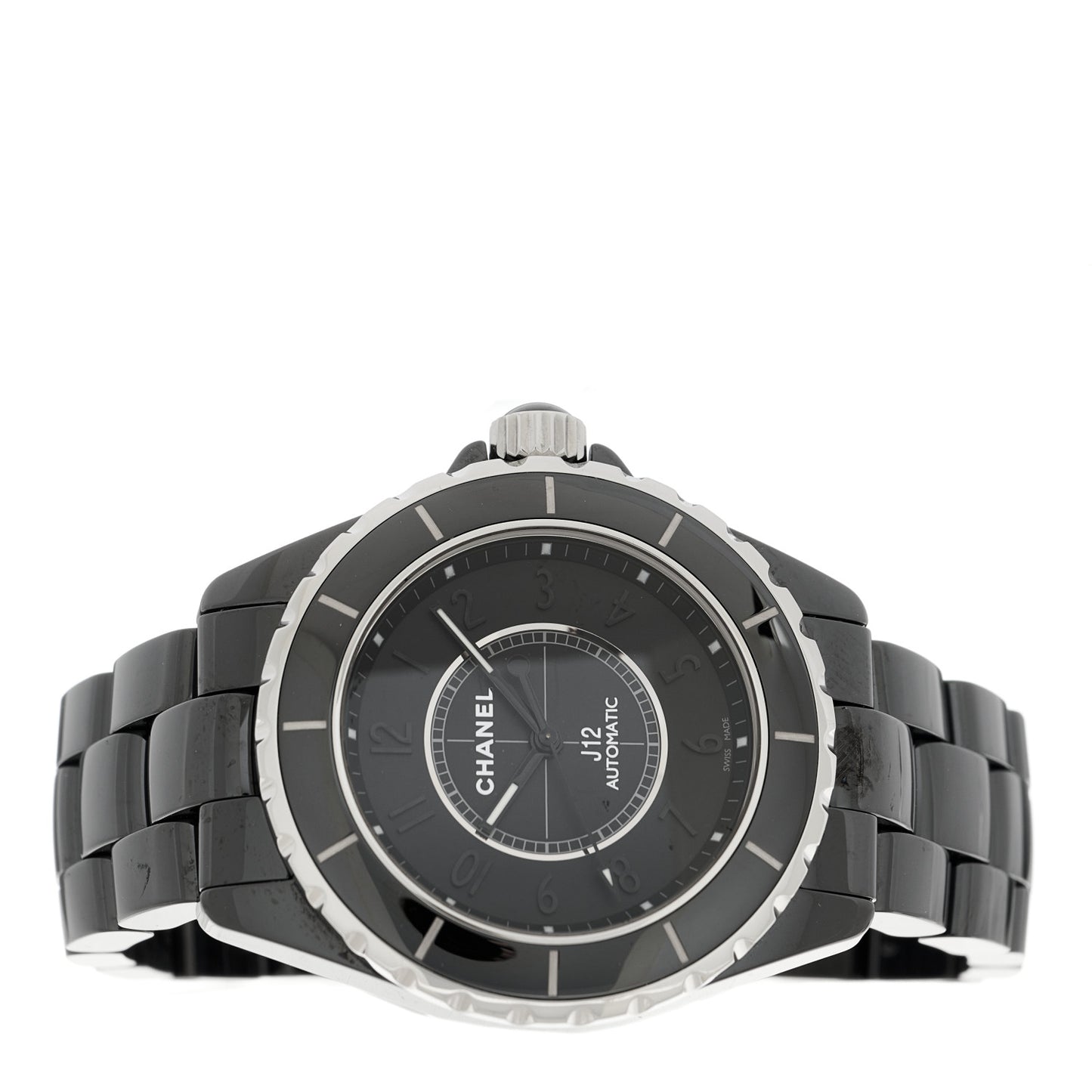 Stainless Steel Ceramic 38mm J12 Phantom Automatic Watch Black