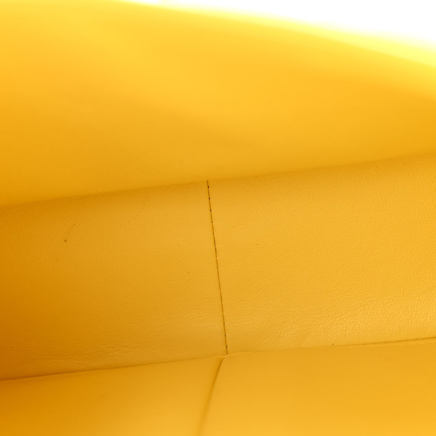 Lambskin Quilted Jumbo Double Flap Yellow