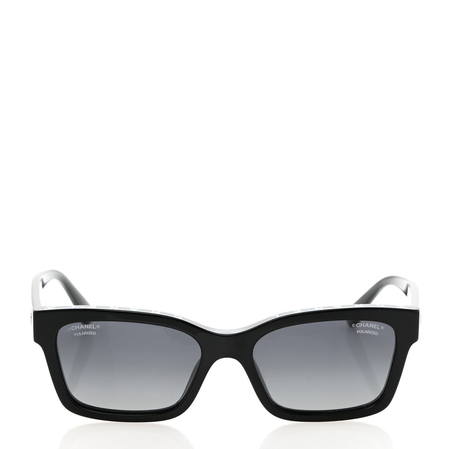 Chanel Acetate Square Sunglasses 5417 Black Black 2 of 8