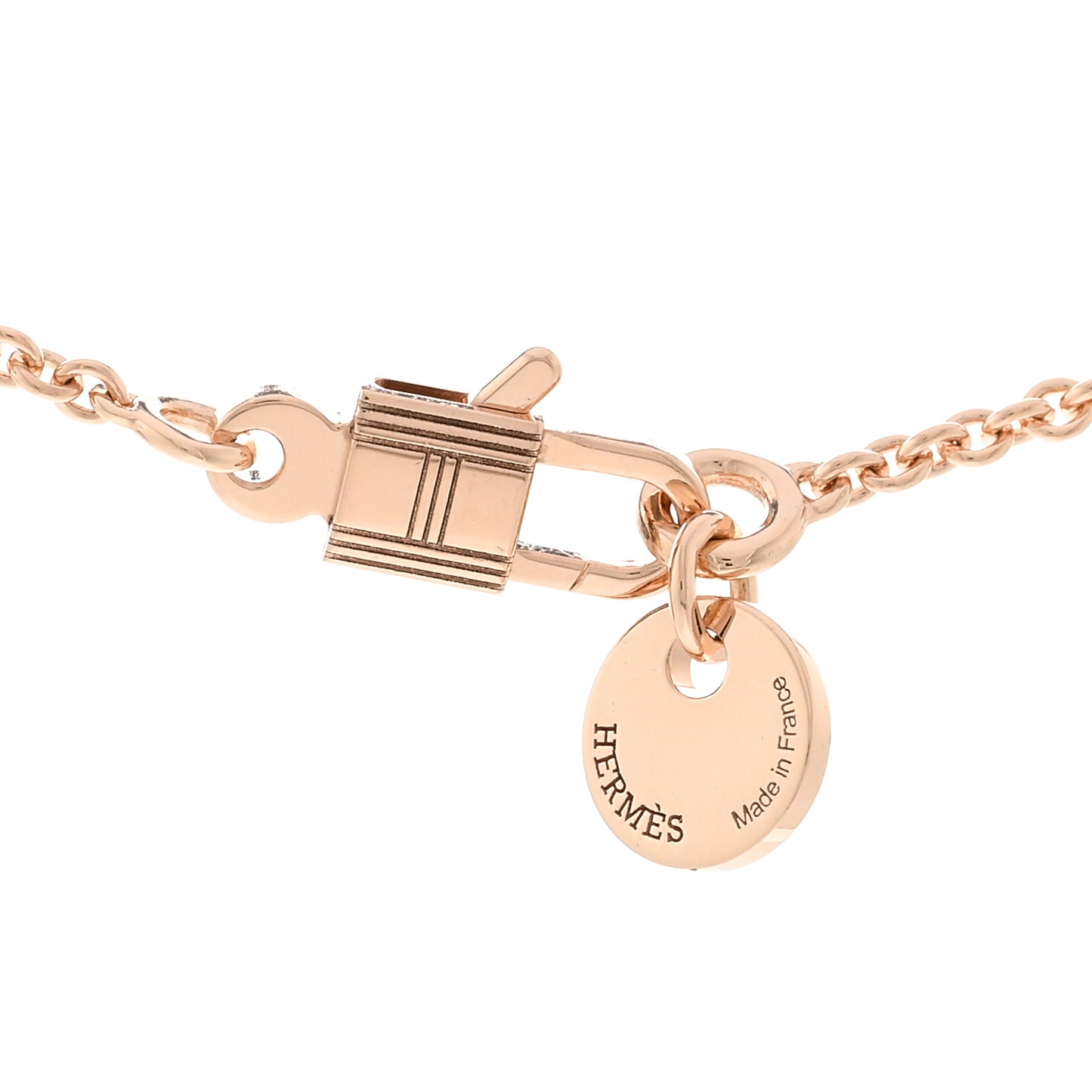 18K Rose Gold Black Jade Kelly Amulettes Pendant Necklace